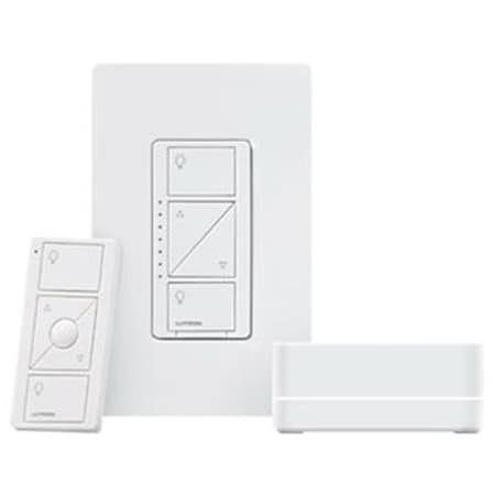 Lutron Lutron Electronics 212389 Caseta Wireless Dimmer Kit with Smart Bridge - White 212389